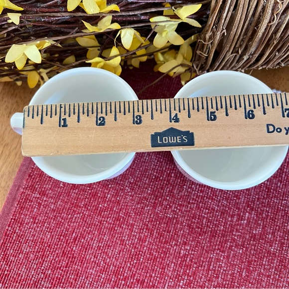 Set of 2 Vintage Corning Ware Coffee Mugs Green Gingham Checked Print - Picture 7 of 9